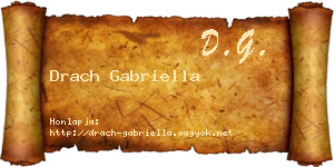 Drach Gabriella névjegykártya