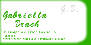 gabriella drach business card